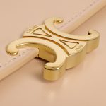 LARGE WALLET TRIOMPHE IN SHINY CALFSKIN OAT BEIGE - Image 5